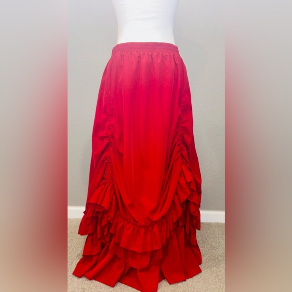 Belle Poque Women's Vintage Gothic Victorian Skirt Renaissance Style size Large - Picture 7 of 15